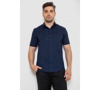 Рубашка мужская классическая, цвет темно-синий, 214R7114-1