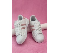 Кросівки жіночі демісезонні, колір біло-рожевий, 248RBK10