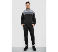 Спортивный костюм мужской, цвет черно-серый, 244R9160