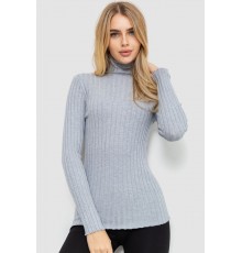 Гольф жіночий однотонний, колір світло-сірий, 204R043