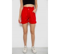 Шорты женские джинсовые, цвет красный, 182R1684