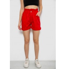 Шорти жіночі джинсові, колір червоний, 182R1684