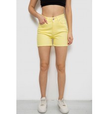 Шорти жіночі джинсові, колір жовтий, 182R1491