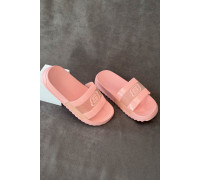Шлепанцы женские с аппликацией, цвет розовый, 243R5030-2