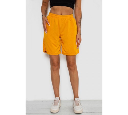 Шорти жіночі однотонні, колір жовтий, 238R57820