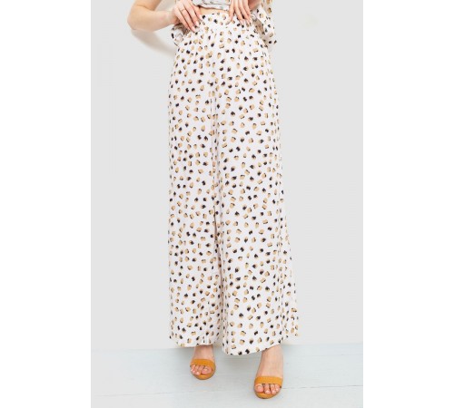 Штани жіночі штапель, колір молочний, 102R330-1