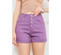 Шорти жіночі стрейчові, колір світло-фіолетовий, 214R655