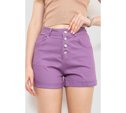 Шорти жіночі стрейчові, колір світло-фіолетовий, 214R655