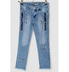 Джинси для дівчаток, колір блакитний, 247R10050