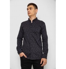 Рубашка мужская с принтом, цвет черный, 214R814