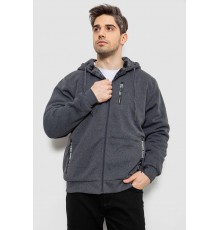 Кофта мужская на молнии, цвет темно-серый, 244R2652