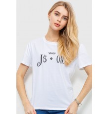 Футболка жіноча, колір білий, 198R022