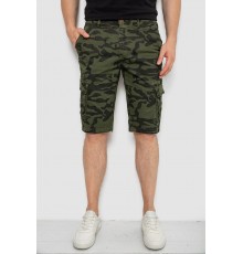 Шорты мужские милитари, цвет зеленый, 244R108-10