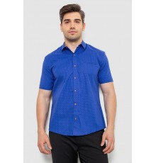 Рубашка мужская с принтом, цвет электрик, 214R7329