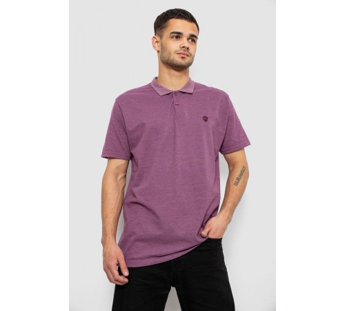 Поло мужское однотонное, цвет сливовый, 244R1798