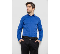 Рубашка мужская однотонная, цвет электрик, 186R6917