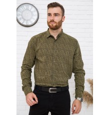 Рубашка мужская, хаки, натуральный хлопок, 511F015 цвет Хаки