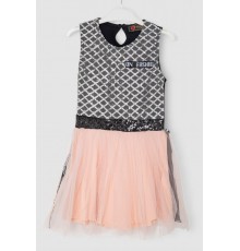 Сукня для дівчаток ошатна, колір чорно-рожевий, 247R331-1