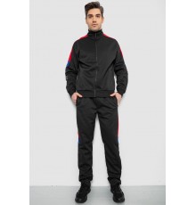 Спортивный костюм мужской двухнитка, цвет черный, 129R5215