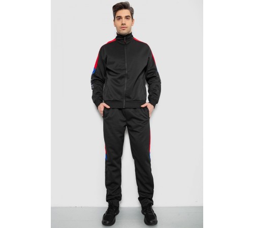 Спортивный костюм мужской двухнитка, цвет черный, 129R5215