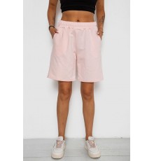 Шорти жіночі однотонні, колір світло-рожевий, 238R57820