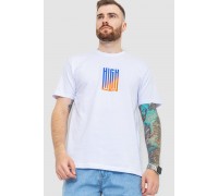 Футболка чоловіча батал, колір білий, 208R018