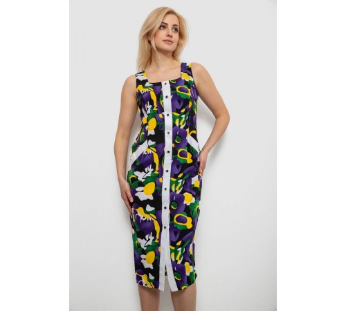 Сарафан жіночий з принтом, колір фіолетовий, 230R029