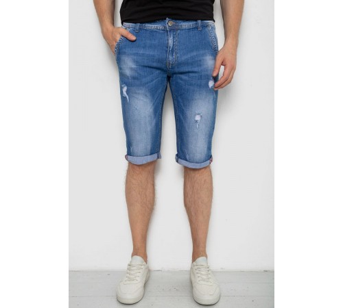 Шорты мужские джинсовые, цвет синий, 244RLS22-0216