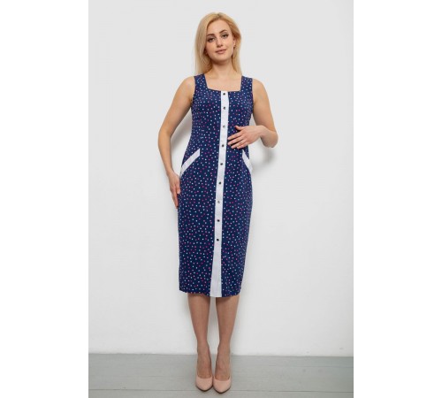 Сарафан жіночий в горошок, колір синій, 230R029-1