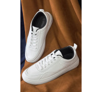 Кеды мужские, цвет бело-черный, 248RR193