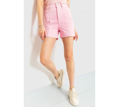 Джинсовые шорты, цвет розовый, 214R245