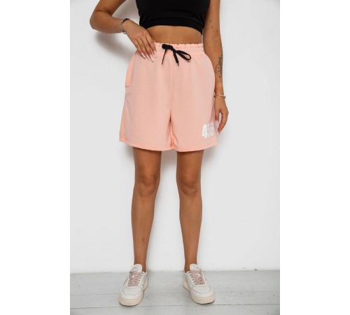 Шорти жіночі з принтом, колір персиковий, 238R456