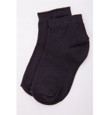 Дитячі однотонні шкарпетки, чорного кольору, 167R605-1