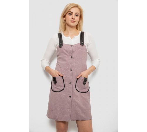 Сарафан жіночий, колір пудровий, 230R107-5