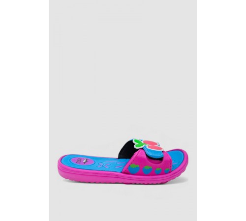 Шльопанці дитячі для дівчаток, колір рожево-блакитний, 243R6009b-17A