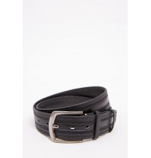 Чоловічий ремінь з еко-шкіри, колір Чорний, 196R40S1W18 Чоловічий ремінь з еко-шкіри, колір Чорний, 196R40S1W18