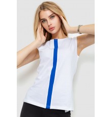 Майка жіноча повсякденна, колір біло-синій, 102R338