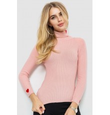 Гольф жіночий однотонний, колір світло-рожевий, 204R052