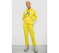 Спортивный костюм женский двухнитка, цвет желтый, 214R1419-007