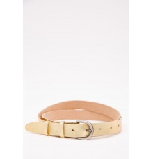 Женский ремень из кожзама, золотистого цвета, 196RL2510W9