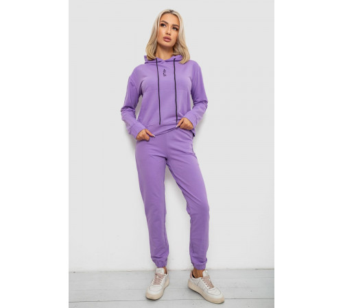Спортивный костюм женский двухнитка, цвет сиреневый, 214R1419-001