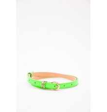 Жіночий ремінь зі шкірзаму, салатового кольору, 196RL1510W28