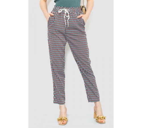 Штани жіночі вільного крою, колір синьо-м'ятний, 244R053