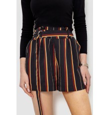 Шорти жіночі в смужку, колір чорний, 244R078 Шорти жіночі в смужку, колір чорний, 244R078