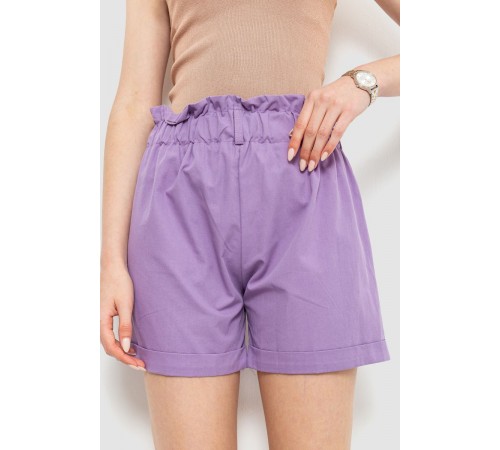 Шорти жіночі класичні з манжетом, колір світло-фіолетовий, 214R833