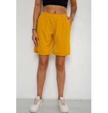 Шорти жіночі однотонні, колір гірчичний, 238R57820