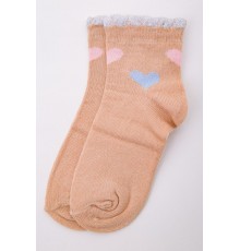 Бавовняні дитячі шкарпетки, бежевого кольору, 167R601-1