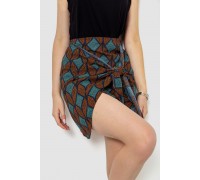 Спідниця з принтом, колір коричнево-зелений, 244R202