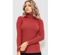 Гольф жіночий однотонний, колір темно-кораловий, 204R048