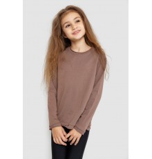 Лонгслив однотонный унисекс, цвет мокко, 102R1532